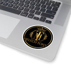 Melech Tony Logo Sticker, Gold Crown and Laurel Crest Monogram Decal, Kiss Cut Glossy Vinyl in 4 Sizes, Channel Merch for Fans, Gacha Gamer fan