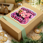 Lucky Pull Sticker, First Single SSR Kawaii Chibi Girl with Locs Decal, Kiss Cut Glossy Vinyl in 4 Sizes, Cute Gift for Anime Fans, Gacha Gamers