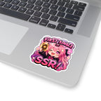 Lucky Pull Sticker, First Single SSR Kawaii Chibi Girl with Locs Decal, Kiss Cut Glossy Vinyl in 4 Sizes, Cute Gift for Anime Fans, Gacha Gamers
