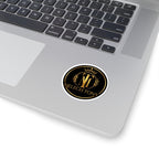 Melech Tony Logo Sticker, Gold Crown and Laurel Crest Monogram Decal, Kiss Cut Glossy Vinyl in 4 Sizes, Channel Merch for Fans, Gacha Gamer fan