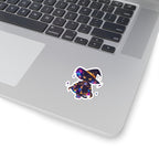 Celestial Cat Sticker, Kawaii Galaxy Witch Kitty in Star Hat Decal, Kiss Cut Glossy Vinyl in 4 Sizes, Cute Gift for Witchy Cat Lovers
