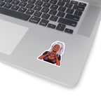 GG Gamer Girl Sticker, Anime Girl with White Locs Heart Hands Decal, Kiss Cut Glossy Vinyl in 4 Sizes, Gift for Gamers and Streamers