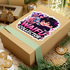 Waifu Collector Kiss-Cut Sticker — Cute Anime Card Collector Design, Waifu Collector Sticker, Anime Chibi Boy with Heart Eyes, Kiss Cut Vinyl Decal in 4 Sizes, Funny Gacha Gamer Sticker for Laptop