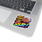 Lucky Pull Anime Sticker, First Single SSR Chibi Gacha Meme Decal, Kiss Cut Glossy Vinyl in 4 Sizes, Funny Gift for Gamers
