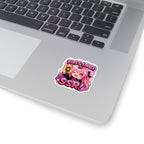 Lucky Pull Sticker, First Single SSR Kawaii Chibi Girl with Locs Decal, Kiss Cut Glossy Vinyl in 4 Sizes, Cute Gift for Anime Fans, Gacha Gamers